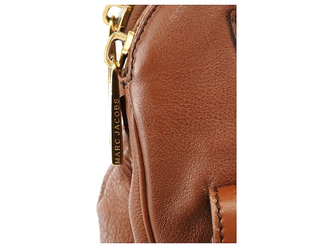 Marc Jacobs Multi-Pocket Tote Bag aus hellbraunem Leder - Ansicht 9