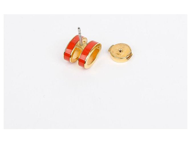 Hermès Orecchini Pop Ash Oro Arancione - vista 4