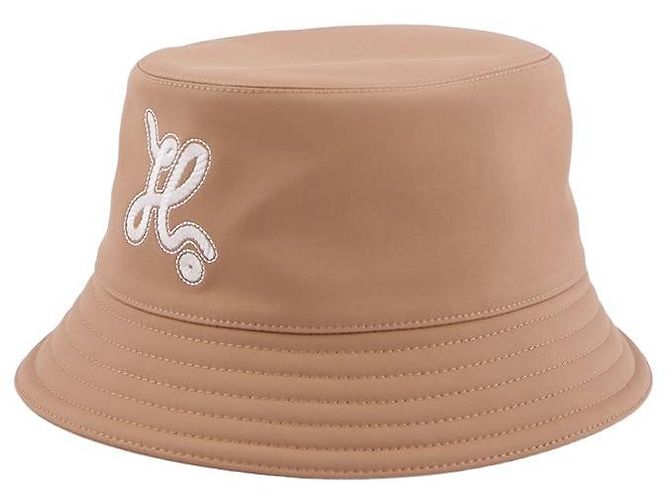 Cappello a secchiello Hermès Marrone in Tessuto - vista 5