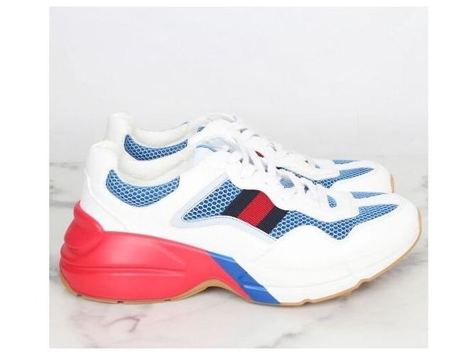 Gucci Sneakers Mesh Web Laiton - vista 3