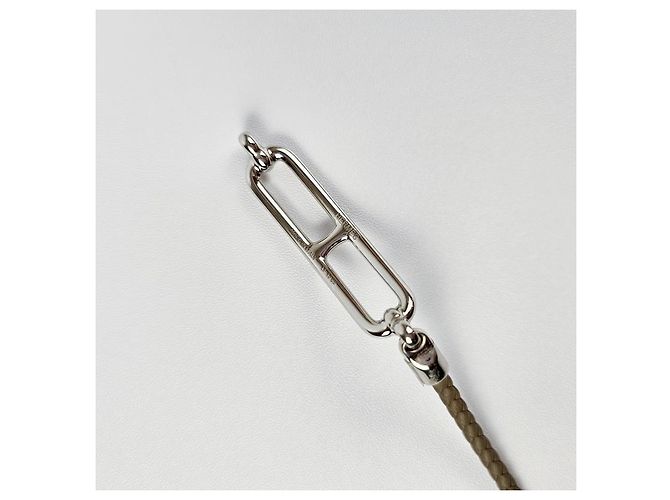 Hermès Bracciale Roulis Double Tour in pelle Etoupe - vista 8