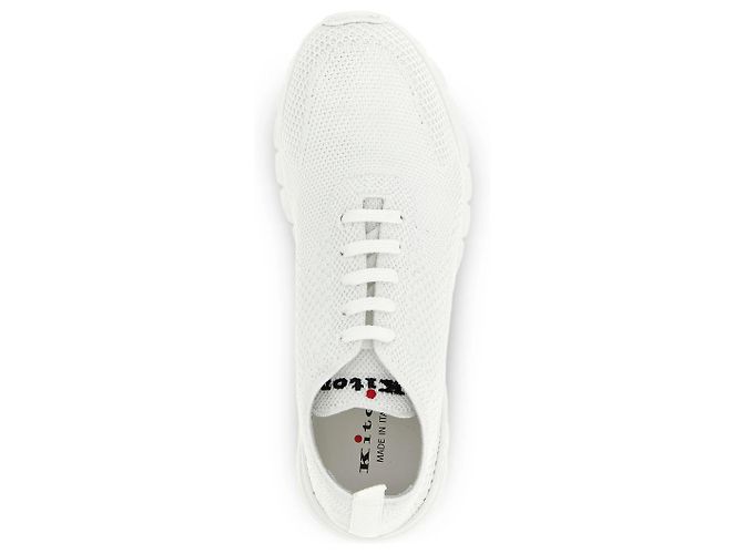 Sneakers Kiton Knit Fit Bianche - vista 10