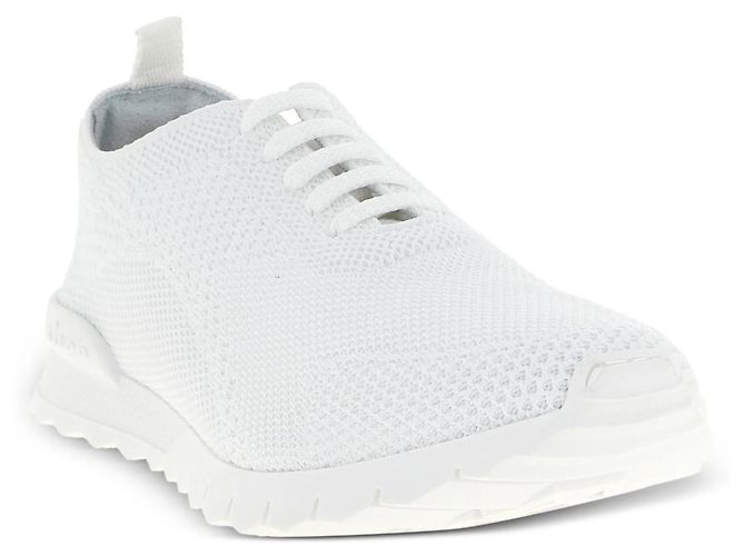 Sneakers Kiton Knit Fit Bianche - vista 8
