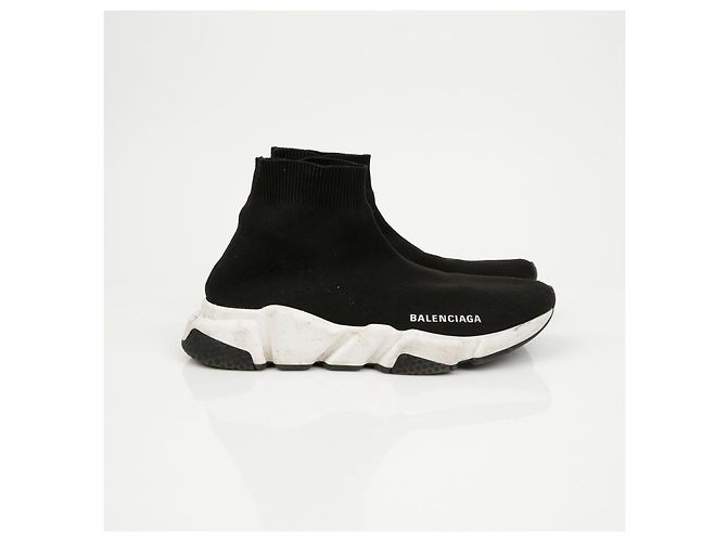 Balenciaga Sneakers Speedrunner Black White - vista 2