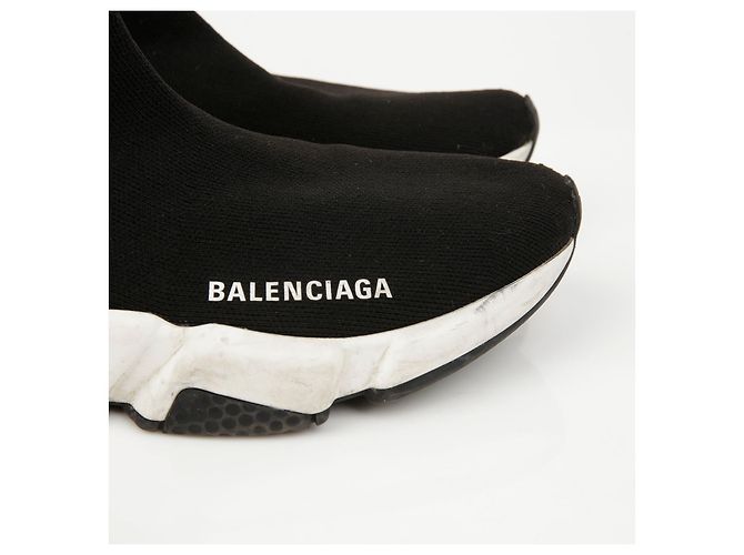 Balenciaga Sneakers Speedrunner Black White - vista 4