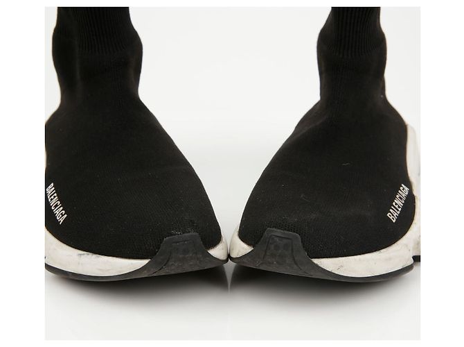 Balenciaga Sneakers Speedrunner Black White - vista 6