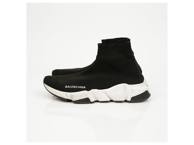 Balenciaga Sneakers Speedrunner Black White - vista 7