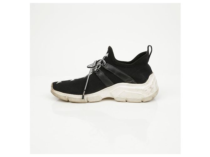 Prada Logo Knit Socks Sneaker Schwarz Weiß - Ansicht 13