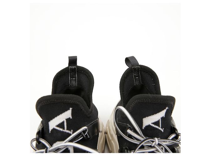 Prada Logo Knit Socks Sneaker Schwarz Weiß - Ansicht 6