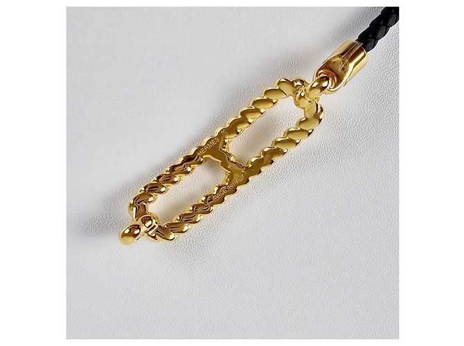 Hermès Bracciale Roulis Double Tour da donna in pelle Gold Noir - vista 9