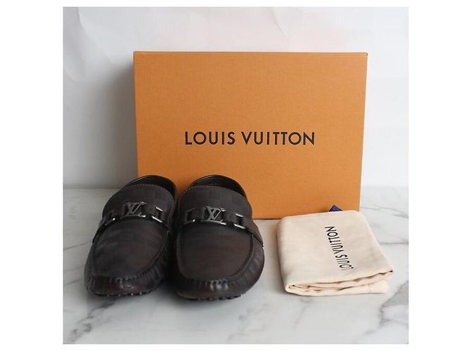 Louis Vuitton Mocassini da guida Damier - vista 2