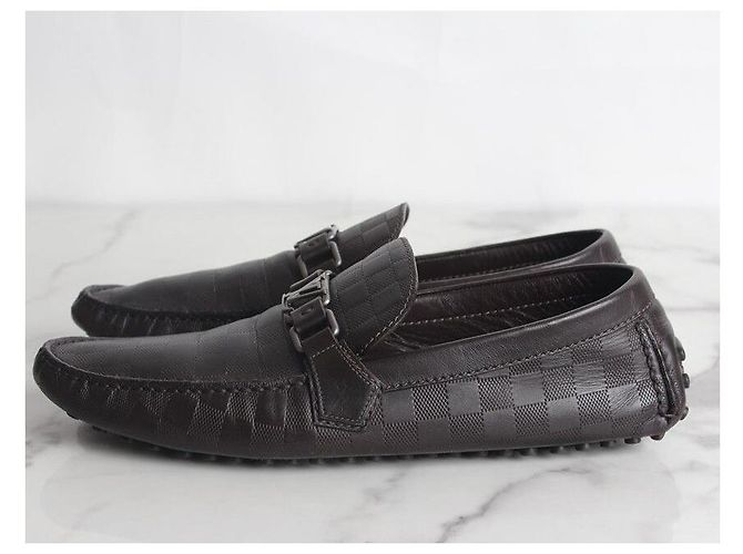 Louis Vuitton Mocassini da guida Damier - vista 4