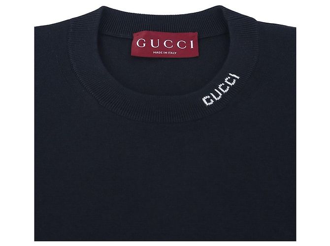 Gucci Intarsia Seidenbaumwoll-Strickpullover XL - Ansicht 3