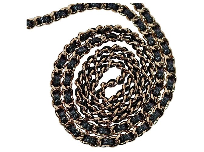 Chanel Borsa a tracolla porta-cellulare Caviar iridescent nero - vista 7