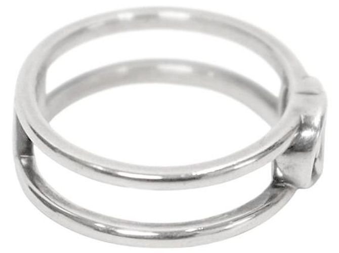 Gucci Anello intrecciato in argento - vista 4