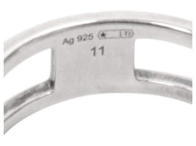 Gucci Anello intrecciato in argento - vista 5