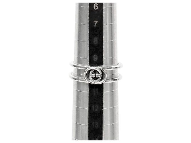 Gucci Anello intrecciato in argento - vista 7