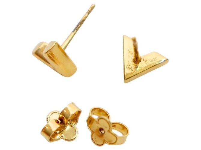Louis Vuitton Pendientes Essential Gold - vista 4