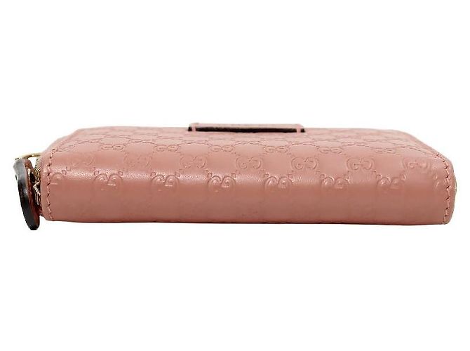 Tarjetero con cremallera Micro Guccissima Rosa - vista 4