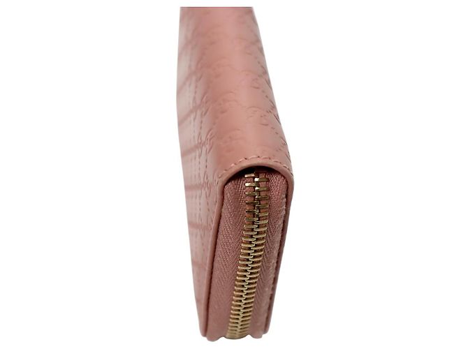 Tarjetero con cremallera Micro Guccissima Rosa - vista 7