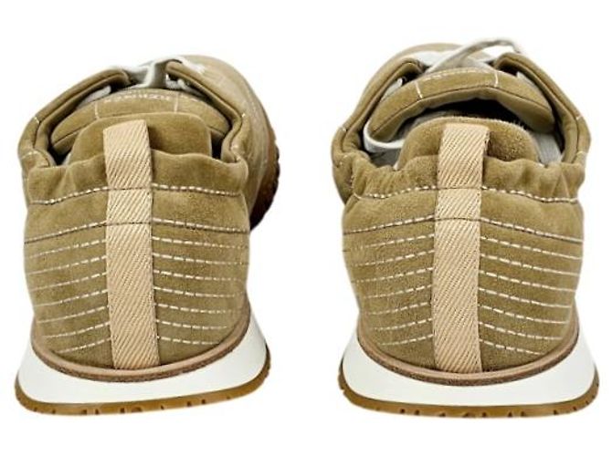 Hermès Sneakers Jet da Uomo Beige Alabaster - vista 13