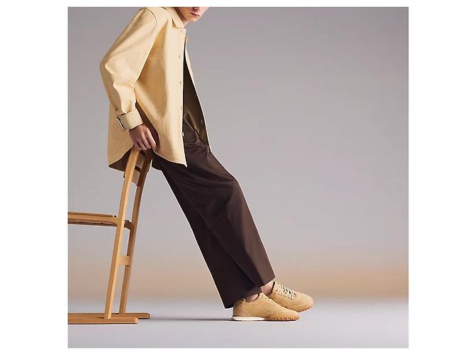 Hermès Sneakers Jet da Uomo Beige Alabaster - vista 3