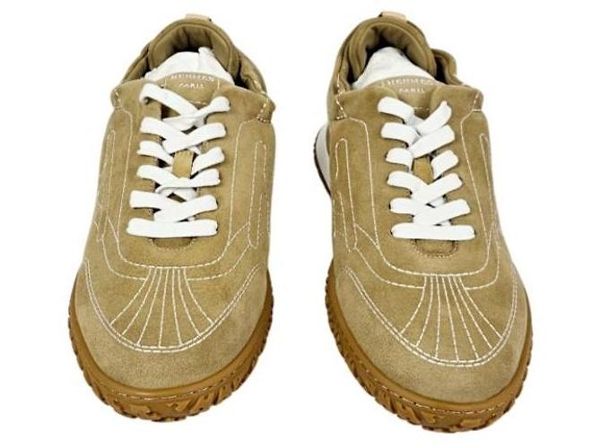Hermès Sneakers Jet da Uomo Beige Alabaster - vista 8