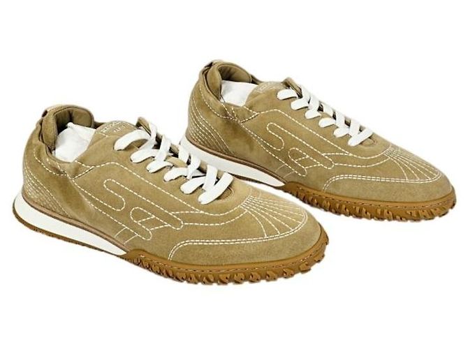 Hermès Sneakers Jet da Uomo Beige Alabaster - vista 9