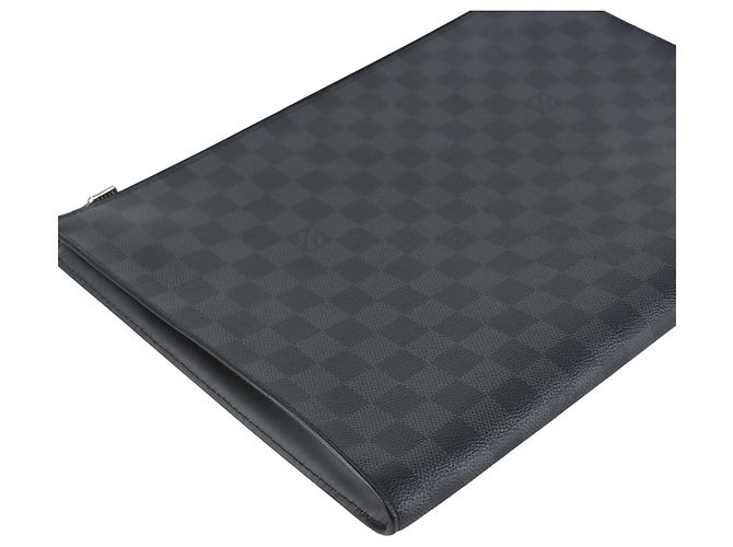 Louis Vuitton Borsa a Clutch Damier Graphite Jour GM - vista 5