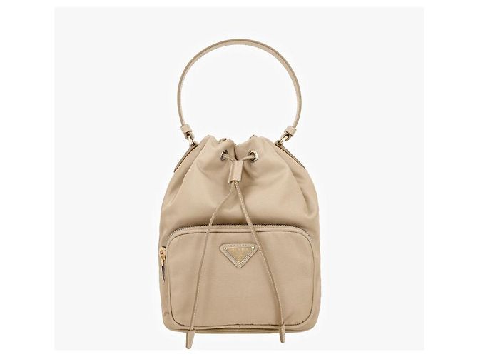 Prada Pouch Bucket Duet in nylon con logo triangolare - vista 5
