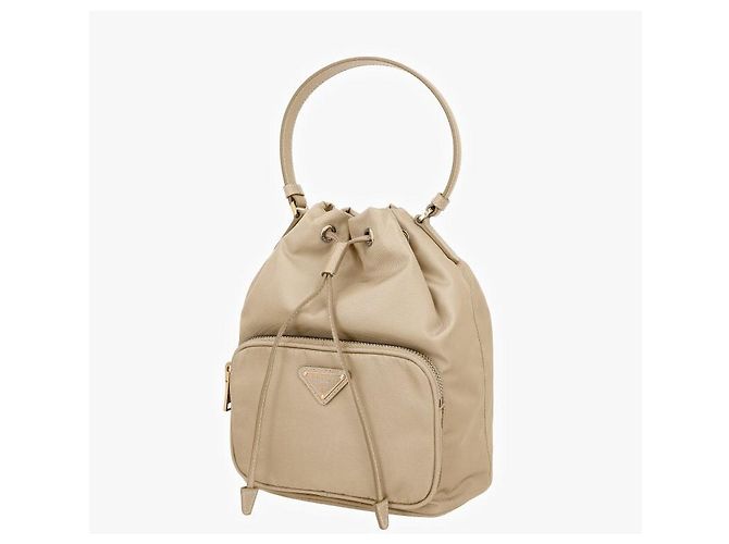 Prada Pouch Bucket Duet in nylon con logo triangolare - vista 6