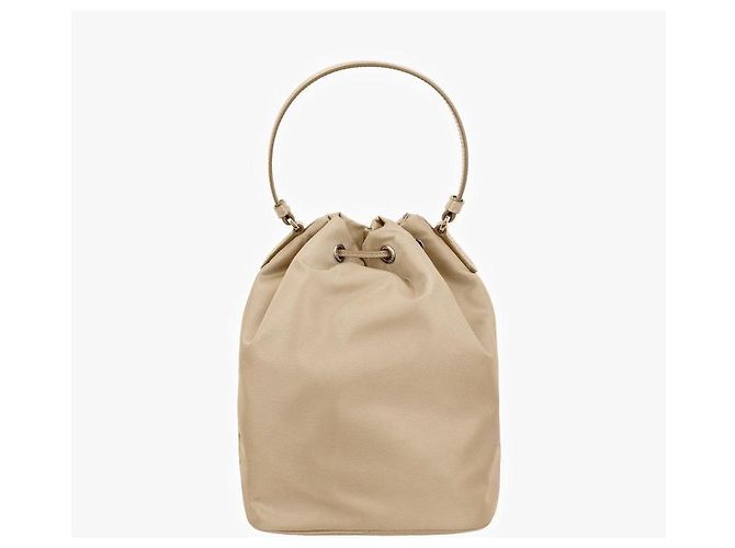 Prada Pouch Bucket Duet in nylon con logo triangolare - vista 8