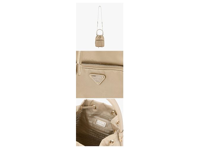 Prada Pouch Bucket Duet in nylon con logo triangolare - vista 9