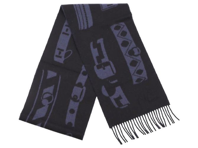 Hermès Colliers de Chiens Kaschmir Schal Navy - Ansicht 4