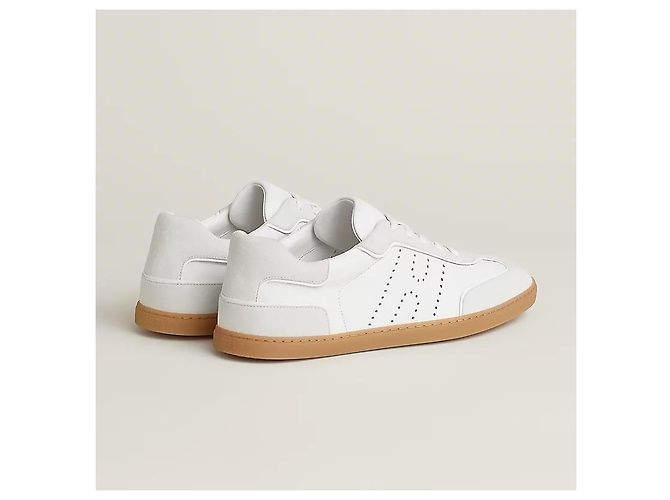Hermès Sneakers in camoscio da uomo Blanc - vista 5
