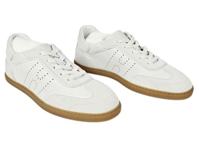 Hermès Sneakers in camoscio da uomo Blanc - vista 8
