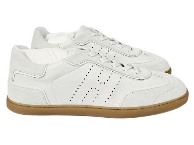 Hermès Sneakers in camoscio da uomo Blanc - vista 9