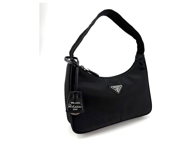 Borsa hobo Prada in nylon nera 1NE515 - vista 3