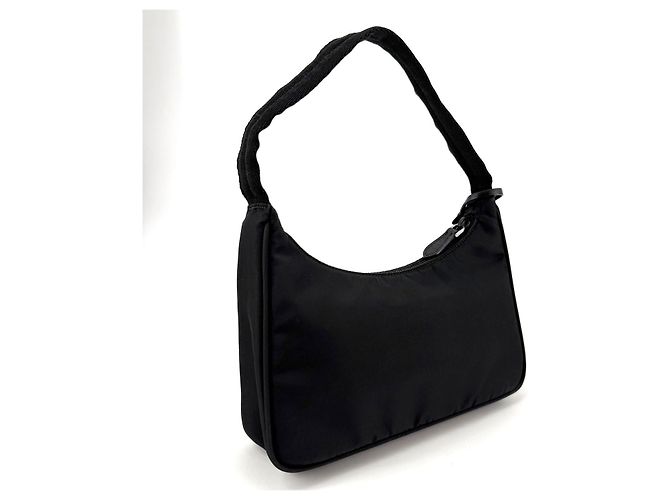 Borsa hobo Prada in nylon nera 1NE515 - vista 4