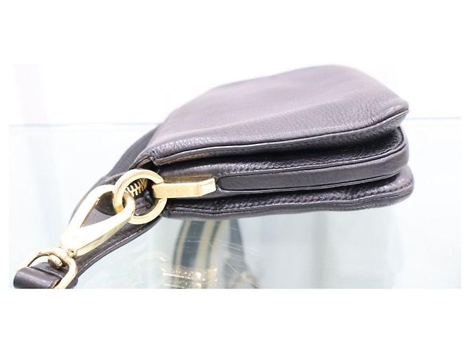 Prada Borsa a tracolla in pelle con logo triangolare dorato - vista 7