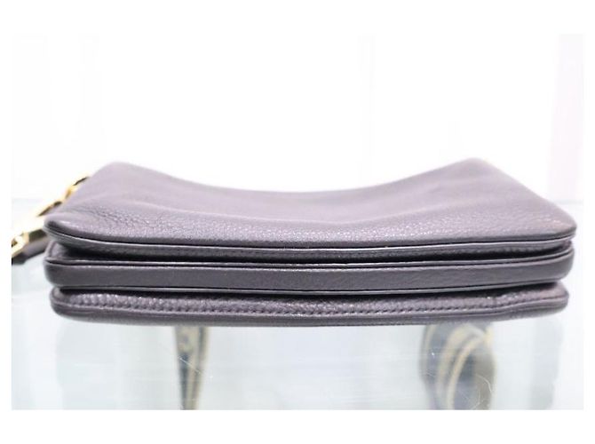 Prada Borsa a tracolla in pelle con logo triangolare dorato - vista 8