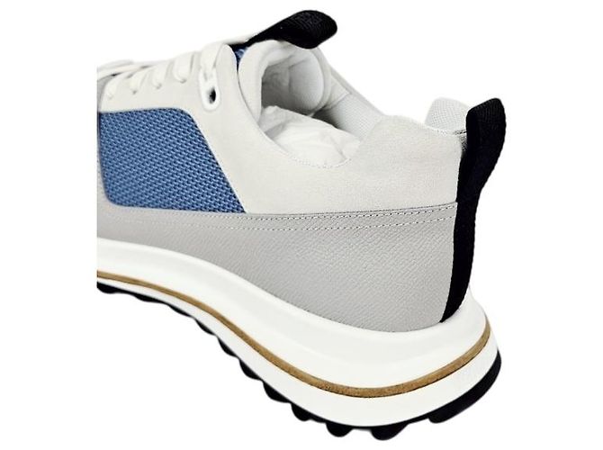 Hermès Sneakers Leader da uomo in denim blu - vista 16