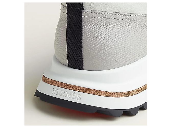 Hermès Sneakers Leader da uomo in denim blu - vista 8
