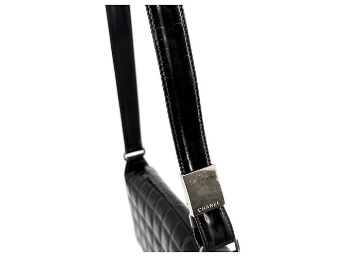 Chanel Borsa a tracolla Patent Chocolate Bar - vista 10