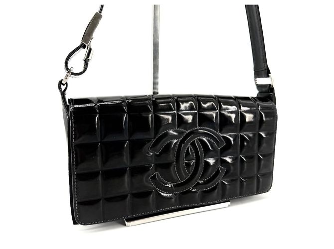 Chanel Borsa a tracolla Patent Chocolate Bar - vista 3