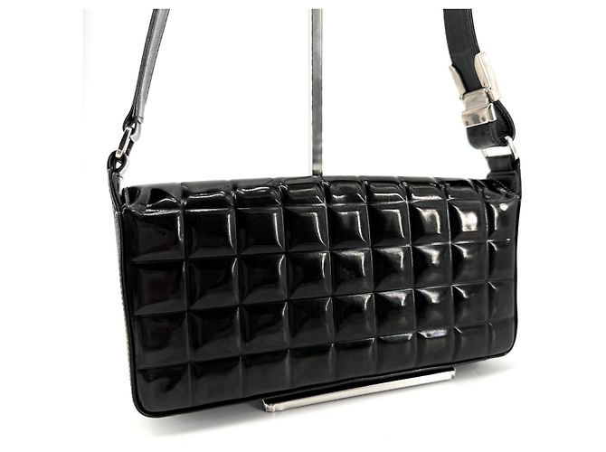 Chanel Borsa a tracolla Patent Chocolate Bar - vista 4