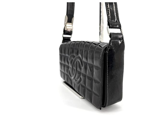 Chanel Borsa a tracolla Patent Chocolate Bar - vista 5