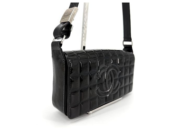 Chanel Borsa a tracolla Patent Chocolate Bar - vista 6