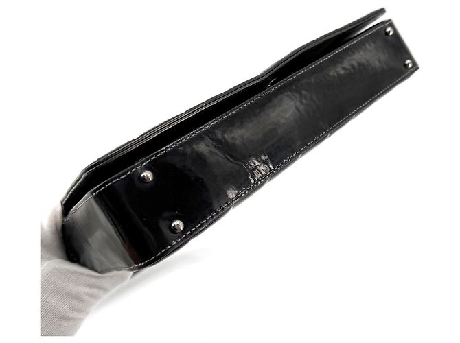 Chanel Borsa a tracolla Patent Chocolate Bar - vista 7