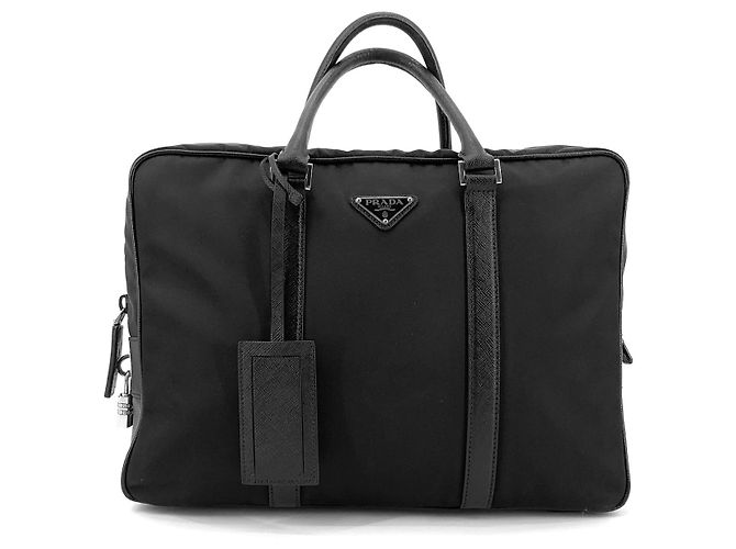 Prada Borsa Tote Briefcase in Re-nylon Saffiano - vista 2